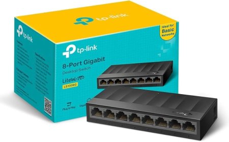 TP-LINK 8-PORT  GIGABIT DESKTOP SWITCH